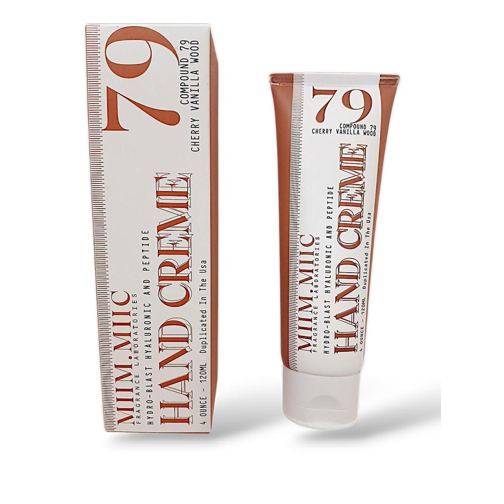 MIIM MIIC Hydro-Blast Hand Creme 4 oz 79 Cherry Vanilla Wood Hyaluronic Peptides